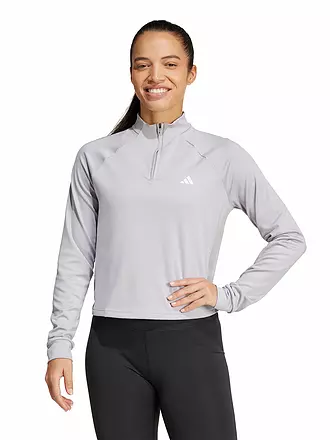 ADIDAS | Damen Fitness Zipshirt Train Essentials Minimal Branding 1/4-Zip  | 