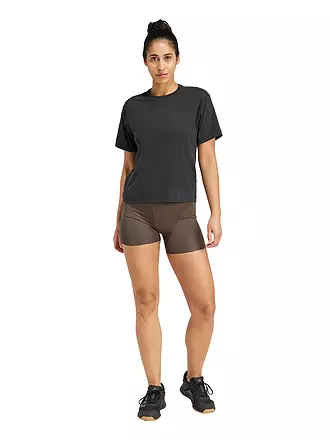 ADIDAS | Damen Fitnessshirt Power Back-Cutout 3-Streifen | schwarz