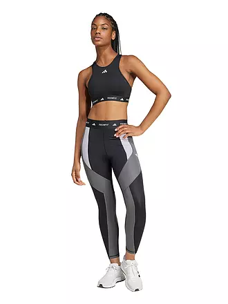 ADIDAS | Damen Fitnesstight TECHFIT Colorblock 7/8 | schwarz