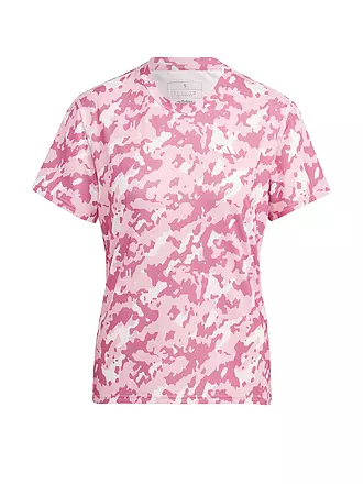 ADIDAS | Damen Laufshirt Own the Run Camo | pink