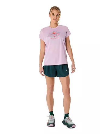 ASICS | Damen Laufshirt Fujitrail Logo SS Top | rosa