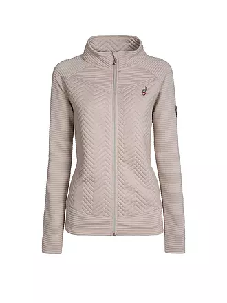 AULP | Damen Fleecejacke Simix Jaquard | creme