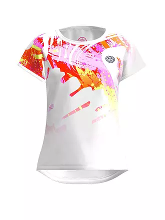 BIDI BADU | Damen Tennisshirt Beach Spirit Capsleeve | weiss