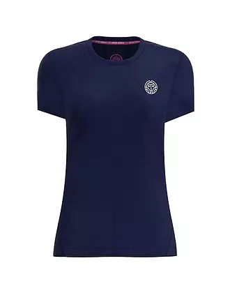 BIDI BADU | Damen Tennisshirt Crew | dunkelblau