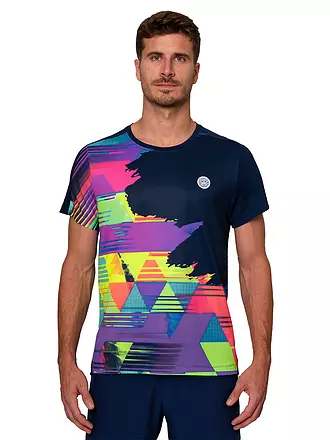 BIDI BADU | Herren Tennisshirt Kaleido | dunkelblau