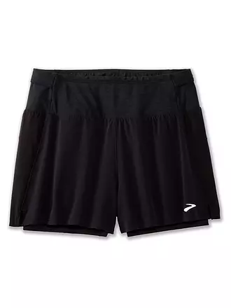 BROOKS | Damen Laufshort High Point 2in1 | schwarz