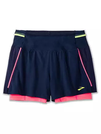 BROOKS | Damen Laufshort Hight Point 2in1 2.0 | dunkelblau