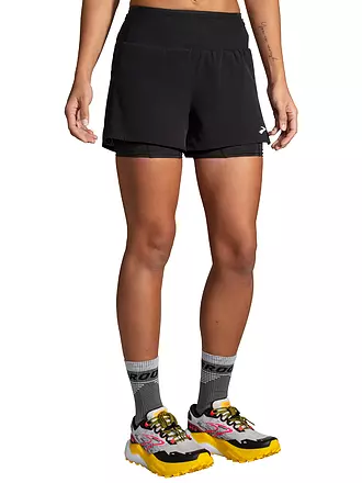 BROOKS | Damen Laufshort Hight Point 2in1 2.0 | schwarz