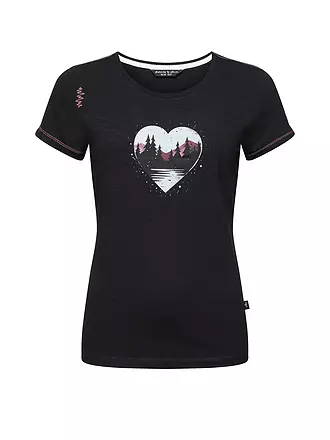 CHILLAZ |  Damen Klettershirt Gandia Mountain Heart | schwarz