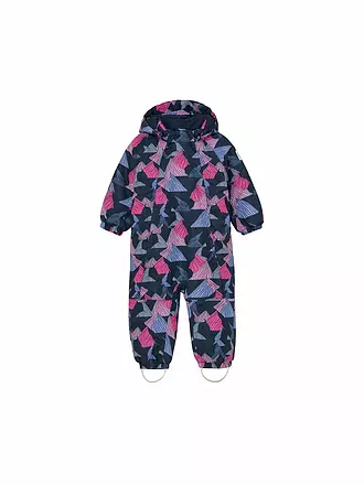 COLOR KIDS | Mini Kinder Skioverall W. 2 Zip-AOP | pink