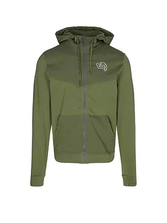 E9 | Herren Fleecejacke Zeta Hoodie | dunkelgrün