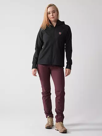 FJÄLLRÄVEN | Damen Fleecejacke Expedition Fleece Hoodie | schwarz