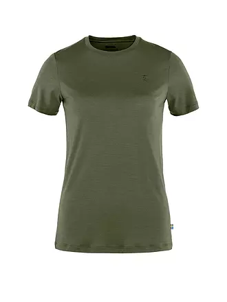 FJÄLLRÄVEN | Damen T-Shirt Abisko Wool SS W | grau