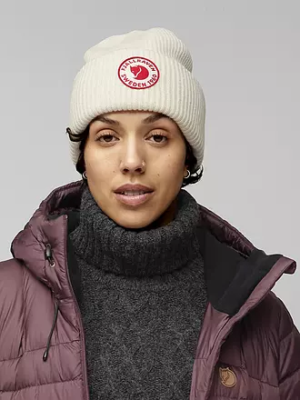 FJÄLLRÄVEN | Mütze 1960 Logo Merino | weiss