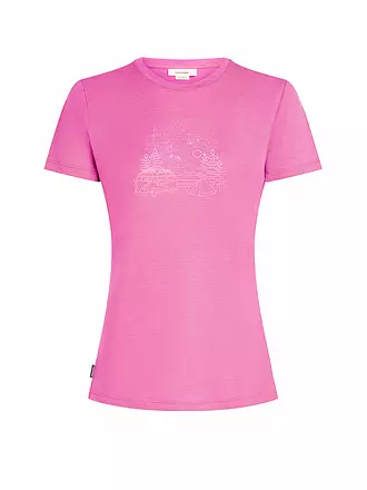 ICEBREAKER | Damen Funktionsshirt Van Camp 150 Tech | rosa