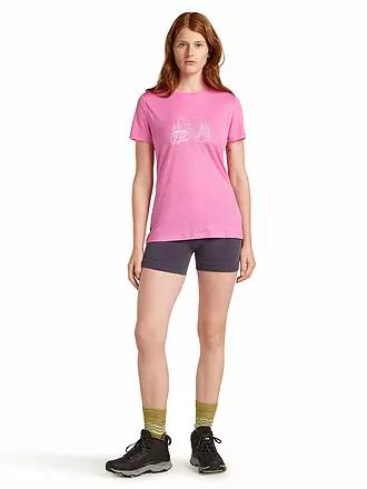 ICEBREAKER | Damen Funktionsshirt Van Camp 150 Tech | rosa