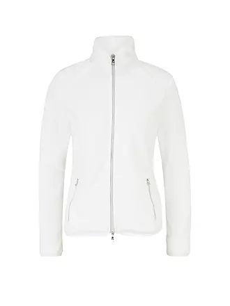 JOY | Damen Fleecejacke Malena Flausch | weiss