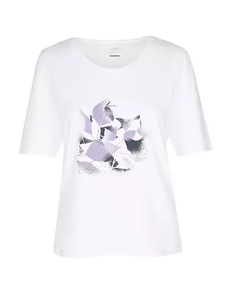 JOY | Damen T-Shirt Melanie Flower Print | weiss
