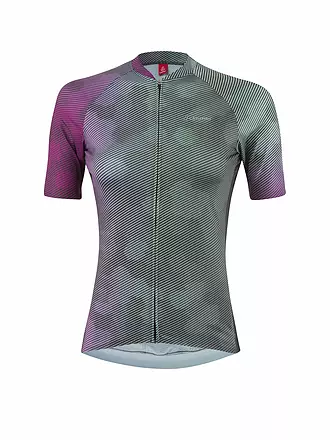 LÖFFLER | Damen Fahrradtrikot Classy Hotbond FZ | bunt