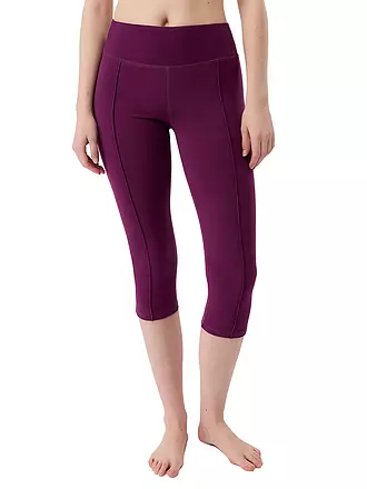 MANDALA | Damen Yoga Capri 3/4 | beere