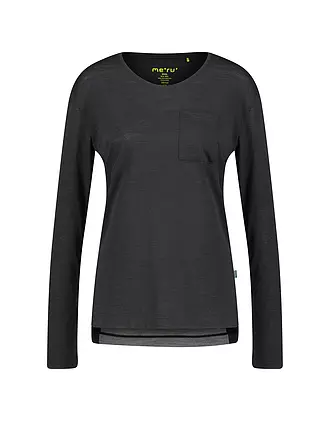 MERU | Damen Funktionsshirt Vaxholm Wool-Mix | schwarz