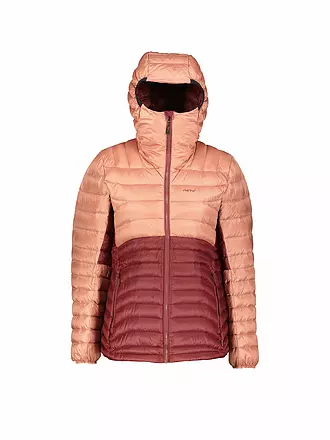 MERU | Damen Isojacke Eylak Hoodie Daune | dunkelrot