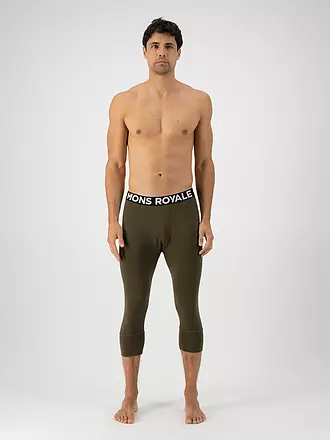 MONS ROYALE | Herren 3/4 Legging Cascade Merino Flex 200 | olive