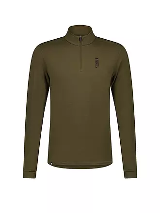 MONS ROYALE | Herren Funktions Zipshirt Cascade Maerino Flex 200 | olive