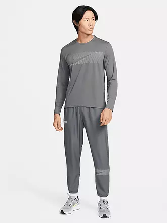 NIKE | Herren Laufshirt Miler Flash Dri-FIT UV | grau