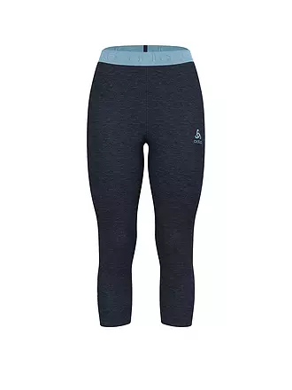 ODLO | Damen Unterzieh Tight Revelstoke Performance Wool Warm 3/4 | dunkelblau