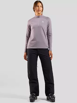 ODLO | Damen Unterzieh Zipshirt Essential Light | dunkelblau