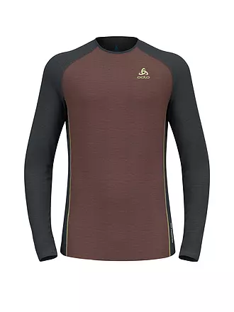 ODLO | Herren Unterzieh Funktionsshirt Performance Wool 150 | dunkelrot