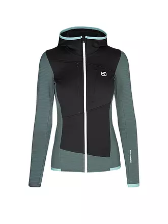 ORTOVOX | Damen Fleecejacke Fleece Grid Hoodie | dunkelblau