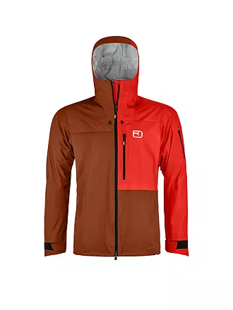 ORTOVOX | Herren Tourenjacke Ortler 3L Hoodie | braun