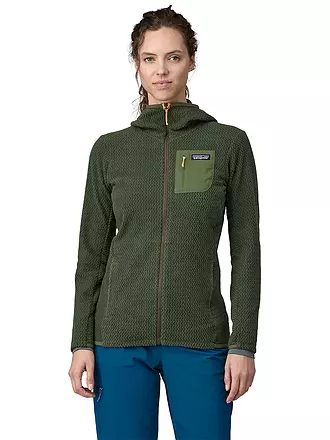 PATAGONIA | Damen Fleecejacke R1® Air Full-Zip Hoody | dunkelgrün