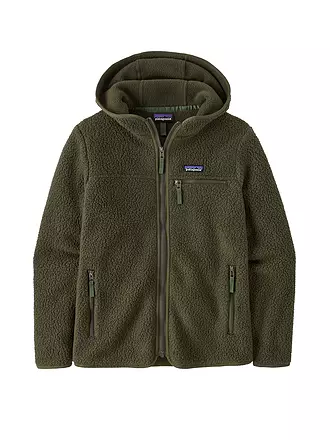 PATAGONIA | Damen Fleecejacke Retro Pile Hoodie | dunkelgrün