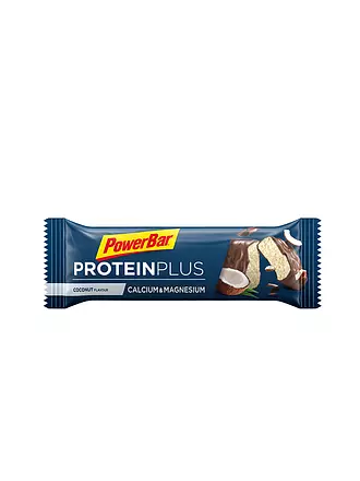 POWER BAR | Proteinriegel Protein Plus Calcium & Magnesium Coconut 35g | schwarz