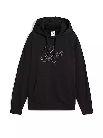 PUMA | Damen Hoodie Script Comfort | schwarz