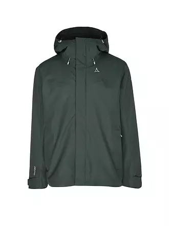 SCHÖFFEL | Herren Wanderjacke Okere eL 3in1 Hoodie | dunkelgrün