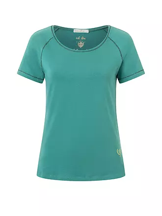 THE SPIRIT OF OM | Damen Yogashirt Raglan OM Herz | olive