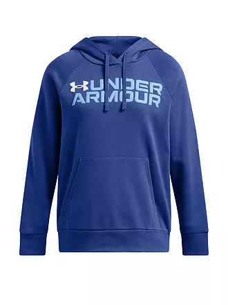 UNDER ARMOUR | Damen Hoodie UA Rival Fleece Wordmark | dunkelblau