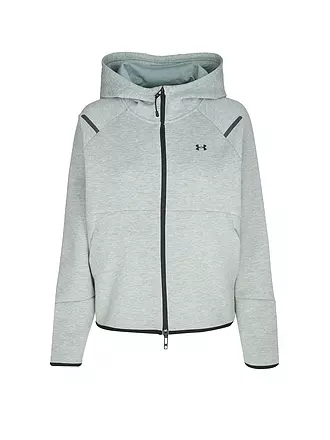 UNDER ARMOUR | Damen Kapuzenjacke UA Unstoppable Fleece mit durchgehendem Zip | olive