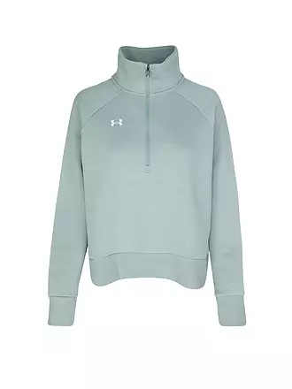 UNDER ARMOUR | Damen Sweater UA Rival Fleece mit ½ Zip | olive