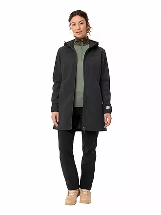 VAUDE | Damen Softshellparka Moena  warm Hoodie | schwarz