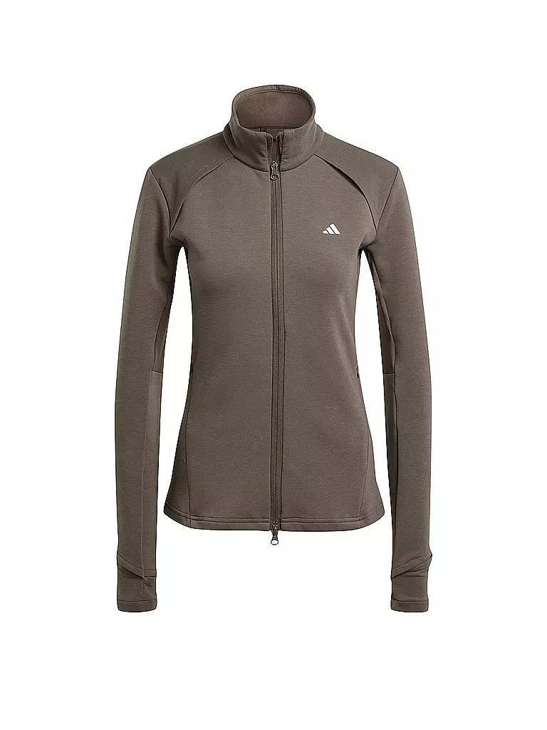 ADIDAS | Damen Fitnessjacke  | braun