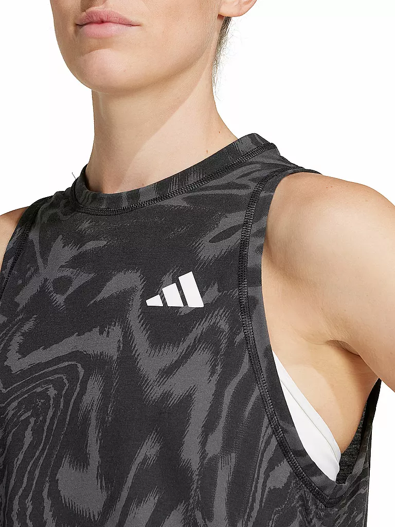 ADIDAS | Damen Fitnesstank Crop TE MIN | schwarz