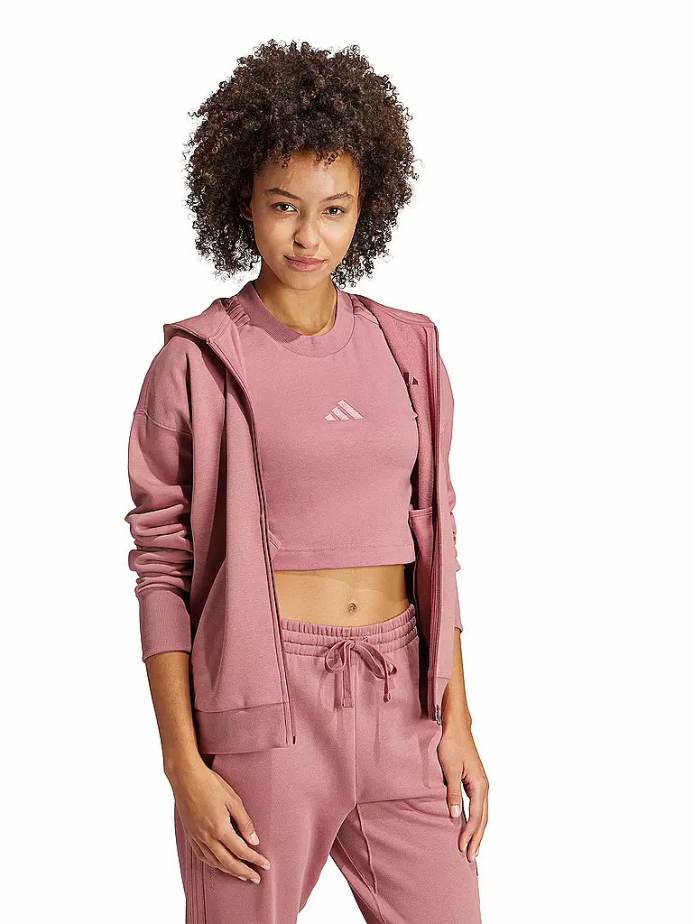 ADIDAS | Damen Kapuzenjacke ALL SZN Fleece  | dunkelrot