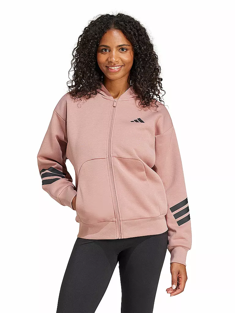 ADIDAS | Damen Kapuzenjacke FI 3S FZ HD | koralle