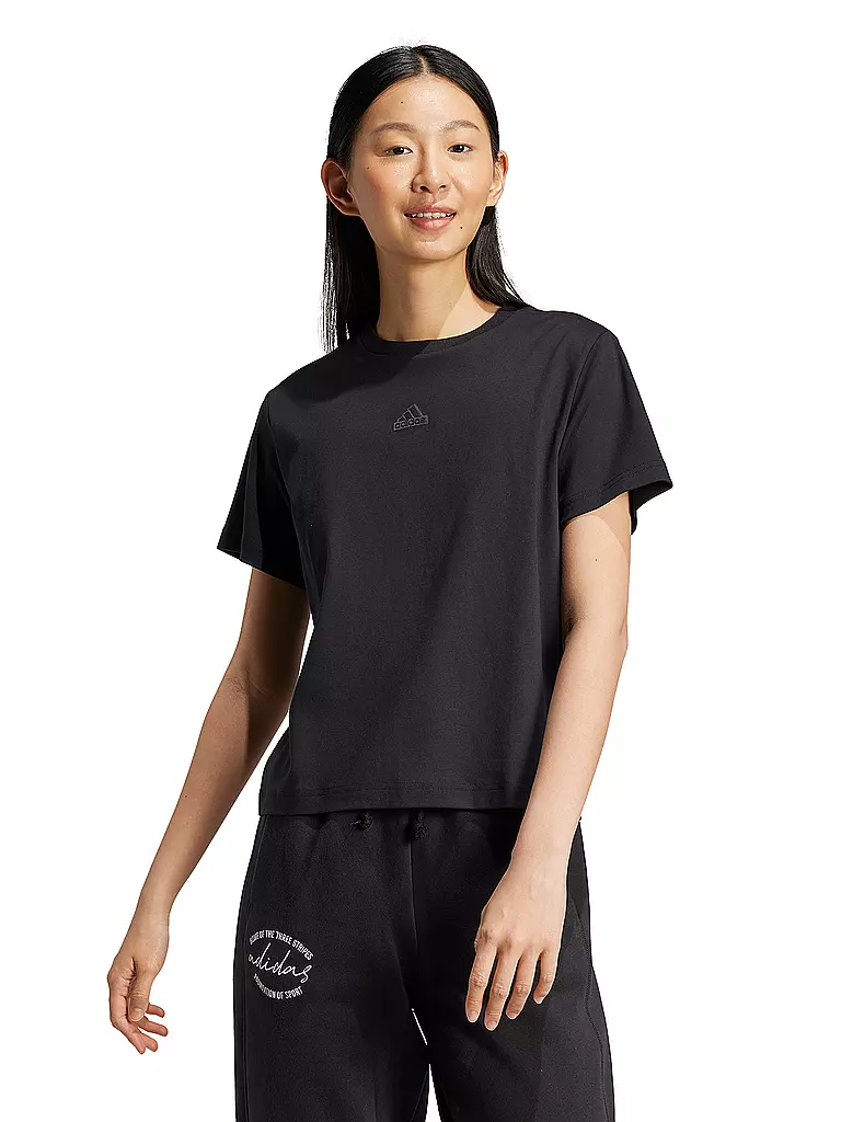 ADIDAS | Damen T-Shirt  | schwarz