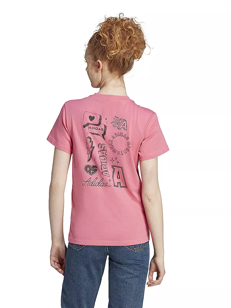 ADIDAS | Damen T-Shirt Brand Love Graphic | rosa